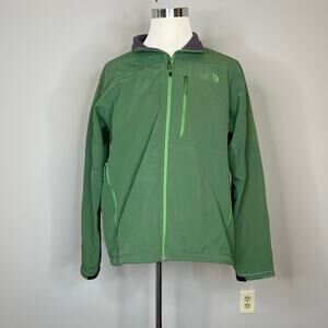 The North Face Size XL Mens Green Full Zip Fleece Lined Athletic Jacket